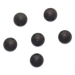 Глаза для кукол и игрушек клеевые 18 мм 6 шт, цв.черный