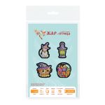 Набор для вышивания нитками МП Студия, на фетре Хэллоуинские топперы 7х7,7х5,7х4,7х7см