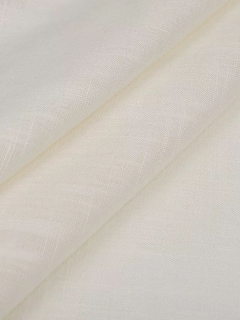 Льняная ткань 190 г/м², 140 см / 2 метра, TBY.Li.1002.01, 01 теплый белый