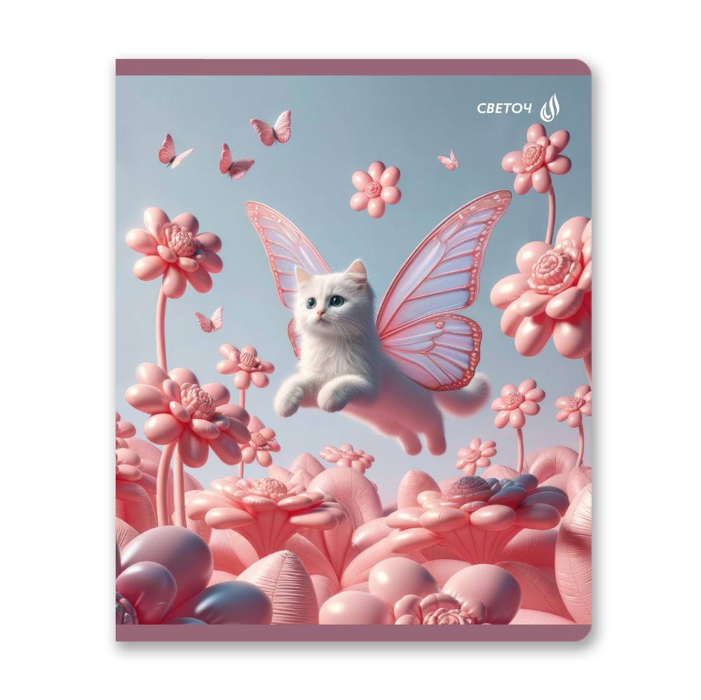 Тетрадь ученическая общая, выборочные блёстки, A5+ 48 л. на скобе 65 г/м², белизна 100 %, 10 шт, клетка, 01130 Микс-Блеск перламутра, Светоч Т83