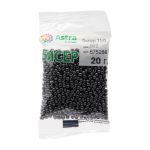 Бисер Astra&Craft 11/0 (2.1 мм), 200 г (10х20 г), цв. 922 графит/непрозрачный, матовый