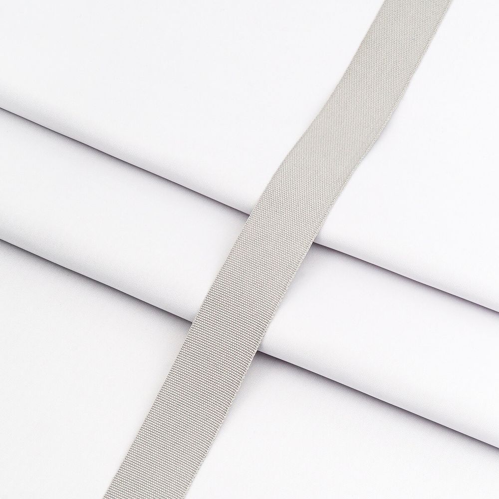 Тесьма (лента) окантовочная 22 мм / 100 метров, 4.5 г/м, 100% п/э, 26 серый, 6135-0293