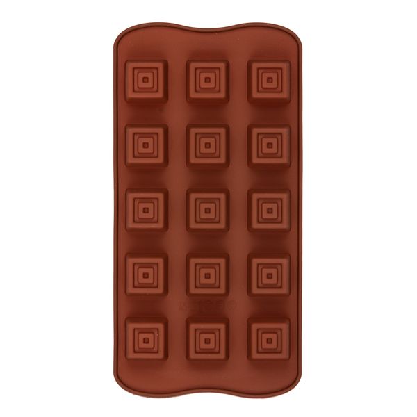 Форма силиконовая для конфет 21х10х1.8 см, кубики -15 ячеек, S-Chief SPC-0116