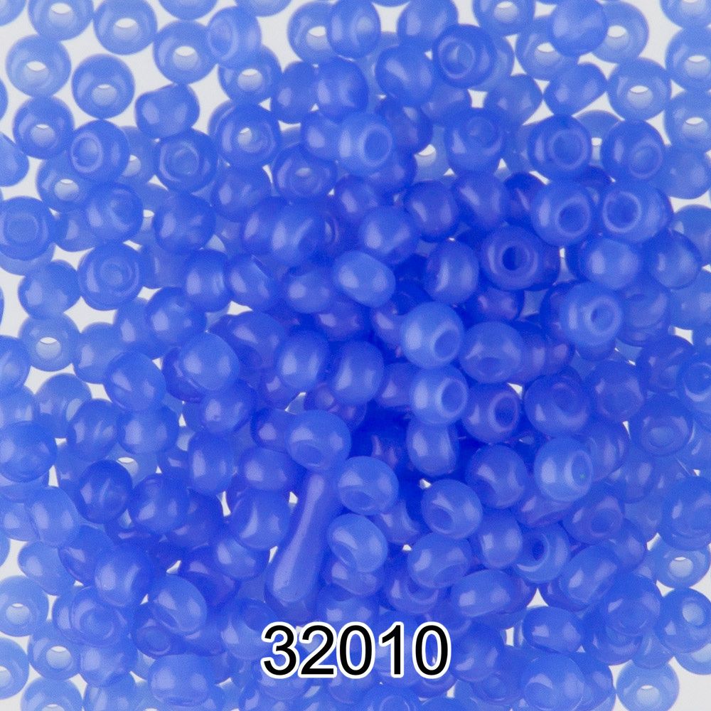 Бисер Preciosa круглый 10/0, 2.3 мм, 500 г, 32010(Ф170) голубой