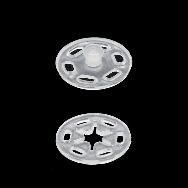 Кнопка пришивная пластиковая 15 мм, цв. прозрачный уп. 200 шт, PSB