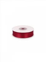 Лента атласная 1-сторонняя 20.0 мм / 22.5±1 метра, 3091 т.красный, Magic4Hobby