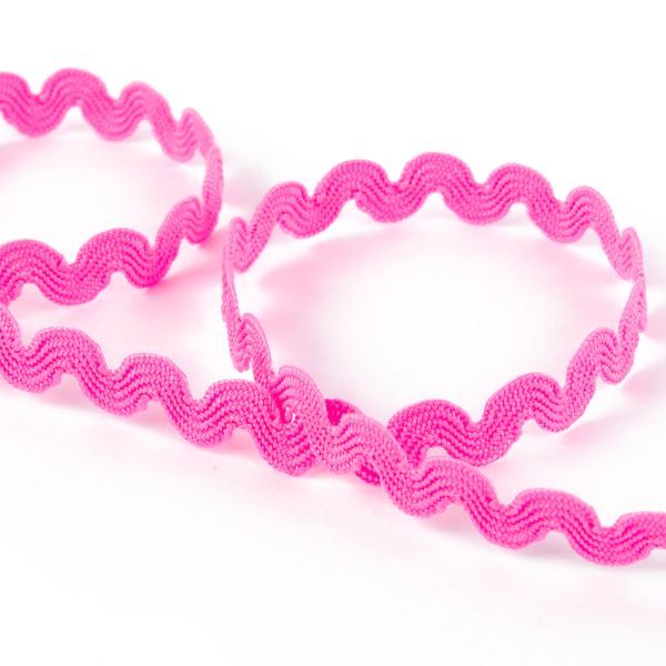 Тесьма отделочная зигзаг 9 мм / 20 метров, св.розовый, Blitz 3884Г17