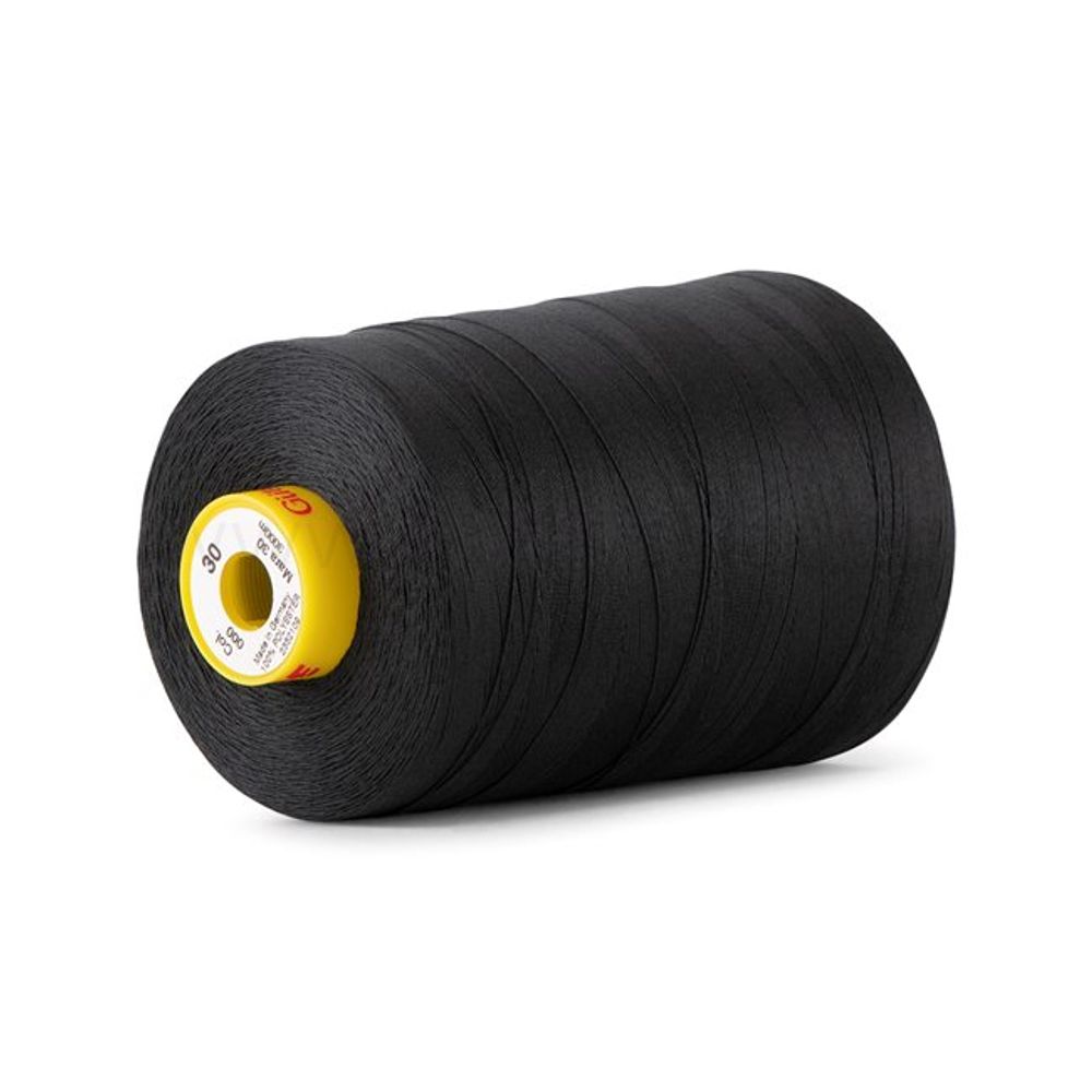 Нить отделочная Gutermann Mara 30/2, 3000 м, 702358, _000 черный, 1 катушка