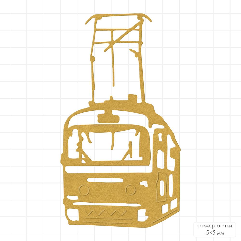 Нож для вырубки 3.9х6.7 см, Трамвай DICUT-M0123, Mr.Painter DICUT-M0123