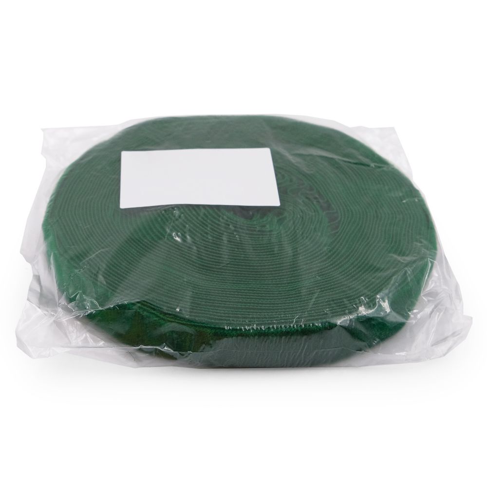 Лента бархатная (тесьма) 20.0 мм / 10±0.5 метров, рис. 8319, зеленый, С3513Г17