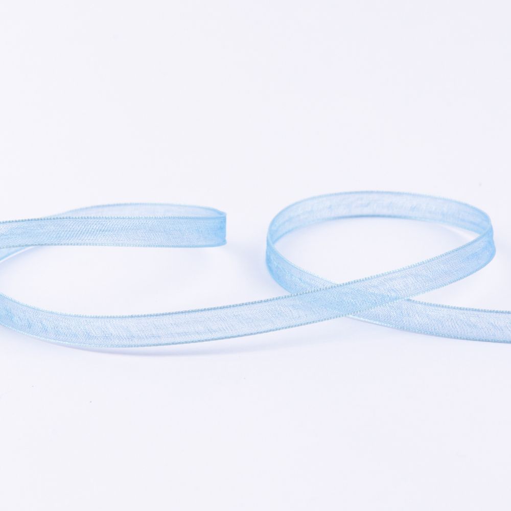 Лента капроновая (органза) _6.0 мм / 45.7 метров, 088 небесно-голубой, Blitz OR-6