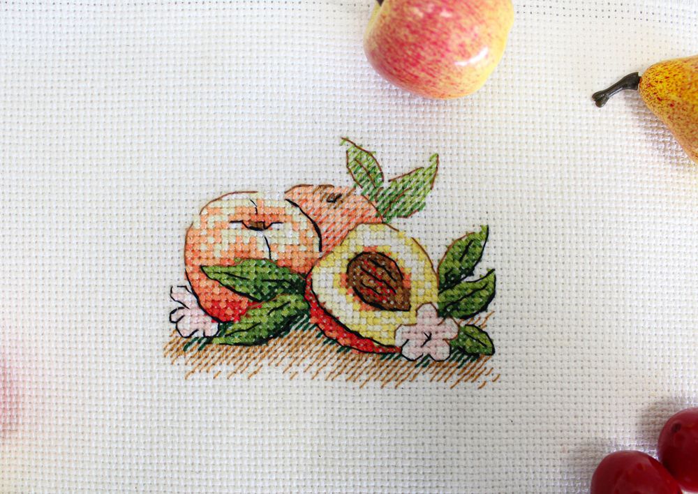 Набор для вышивания нитками МП Студия (Жар-птица), Южный персик, 6х9 см