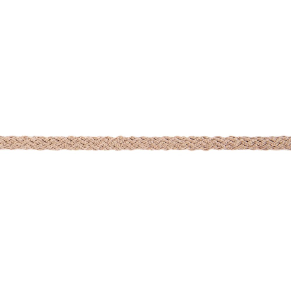 Шнур круглый х/б ⌀5.0 мм, 10 м, 230 св. бежевый, Gamma 5В500 ХБ