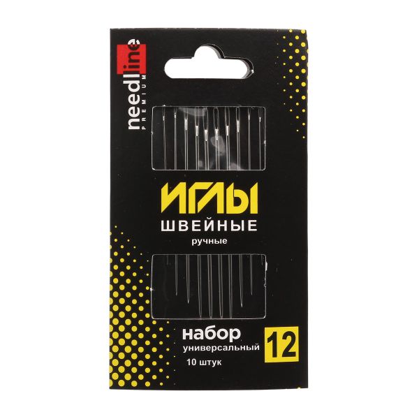 Иглы ручные никелированных № 12 универсальный, ИЗ-200927, 10 упак