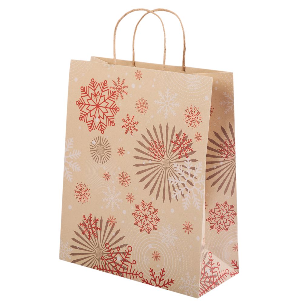 Подарочный крафт-пакет 150 г/м², 27.5х33х12 см, 12 шт, 03, Stilerra NCYM