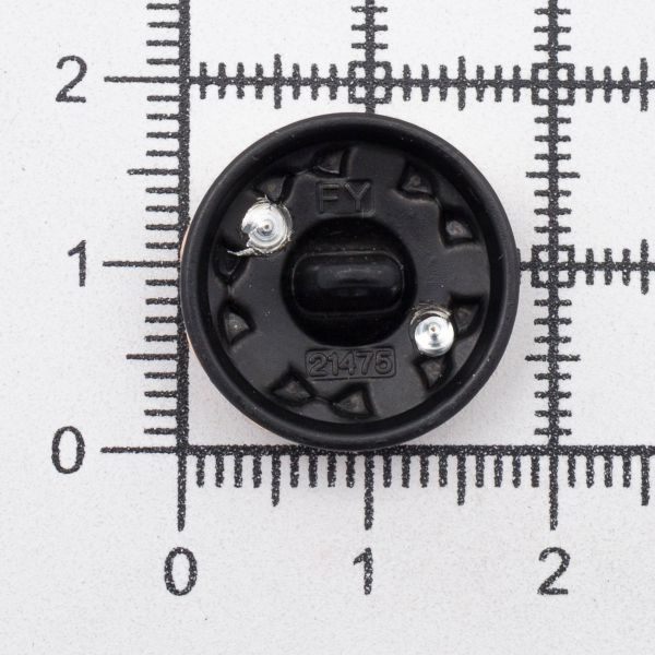 Пуговицы на ножке 28L=18 мм, металл, GD.Black (золото-черный), 10 шт, MP13