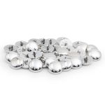 Пуговицы на ножке 34L (21мм) (Silver (серебристый)), 36 шт