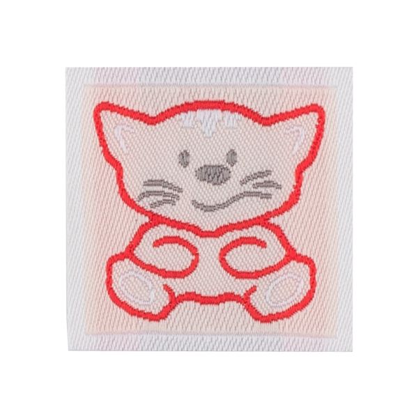 Нашивка полиэстер, 10 шт, 05-2 котенок 3.2х3.2 см, Gamma HNP-5
