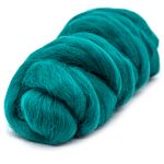 Шерсть для валяния Камтекс Лента для валяния п/тонкая 1х50 г, (25-28 мкр), 2.1 м, 041 изумруд, 614644-5