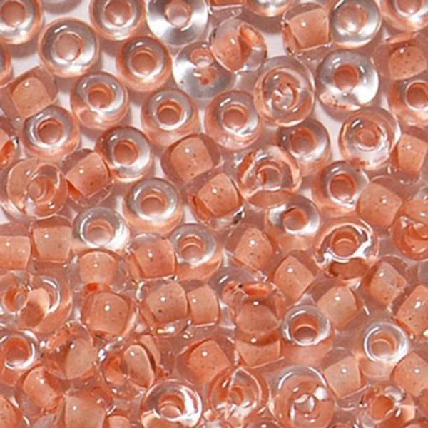 Бисер Preciosa прозрачный с цв. центром 10/0 (2.3 мм), круг.отв., 50 г, (38387)