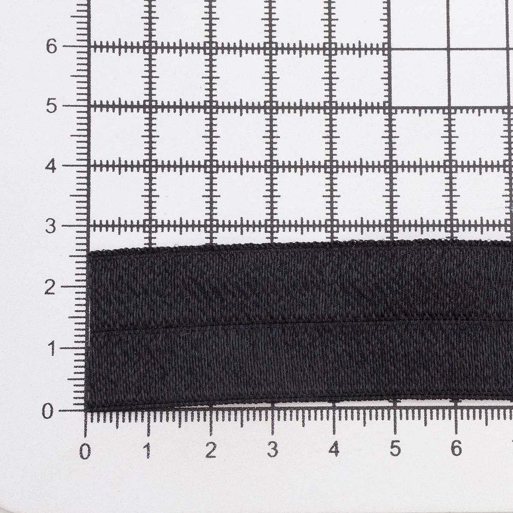 Резинка бельевая (окантовочная) блестящая 25.0 мм / 50 метров, черный