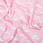 Ткань для пэчворка Peppy Молочные сны фланель, рулон 112 см / 5 метров, МС-20 розовый, Peppy