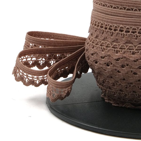 Резинка бельевая (ажурная) 13.5 мм / 50 метров, шиншилла, 0313/81