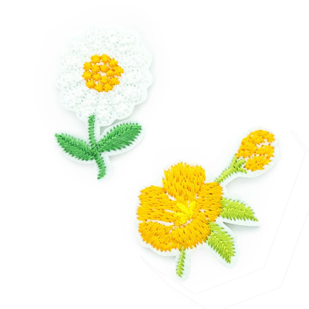 Термоаппликация переработанная Цветы бел./оран. Prym