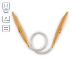 Спицы круговые бамбук ⌀15,0 мм, 45 см, Gamma BC-S45