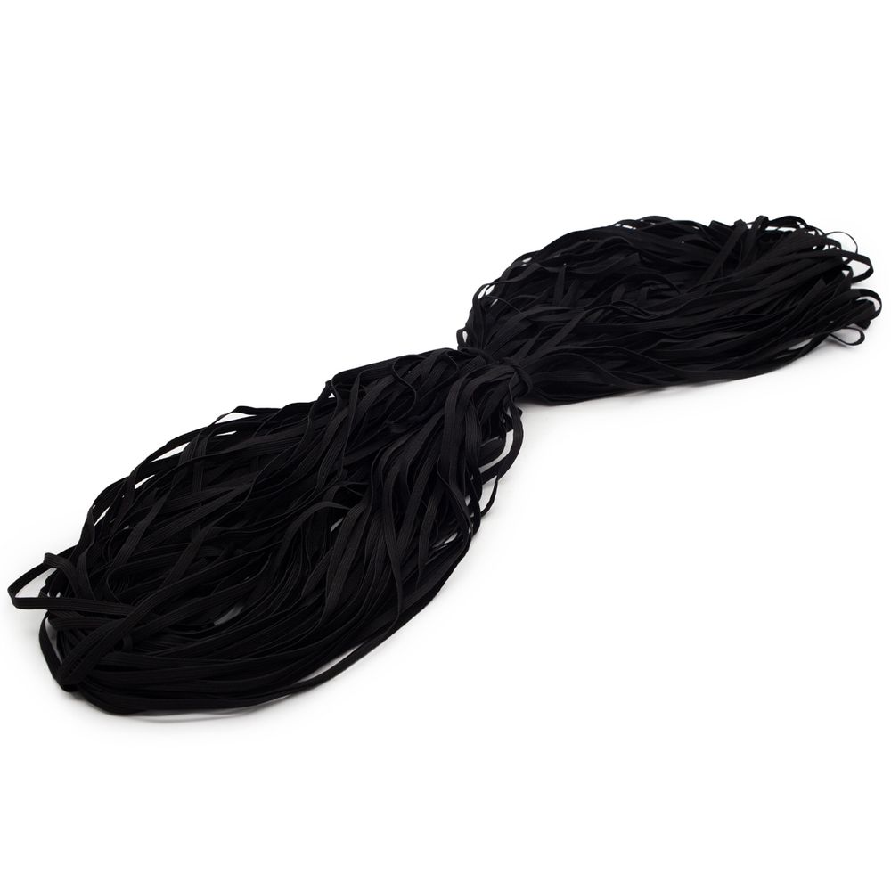 Резинка бельевая (стандартная) 7.0 мм / 100 метров, (продежка) черный (С1121/1)