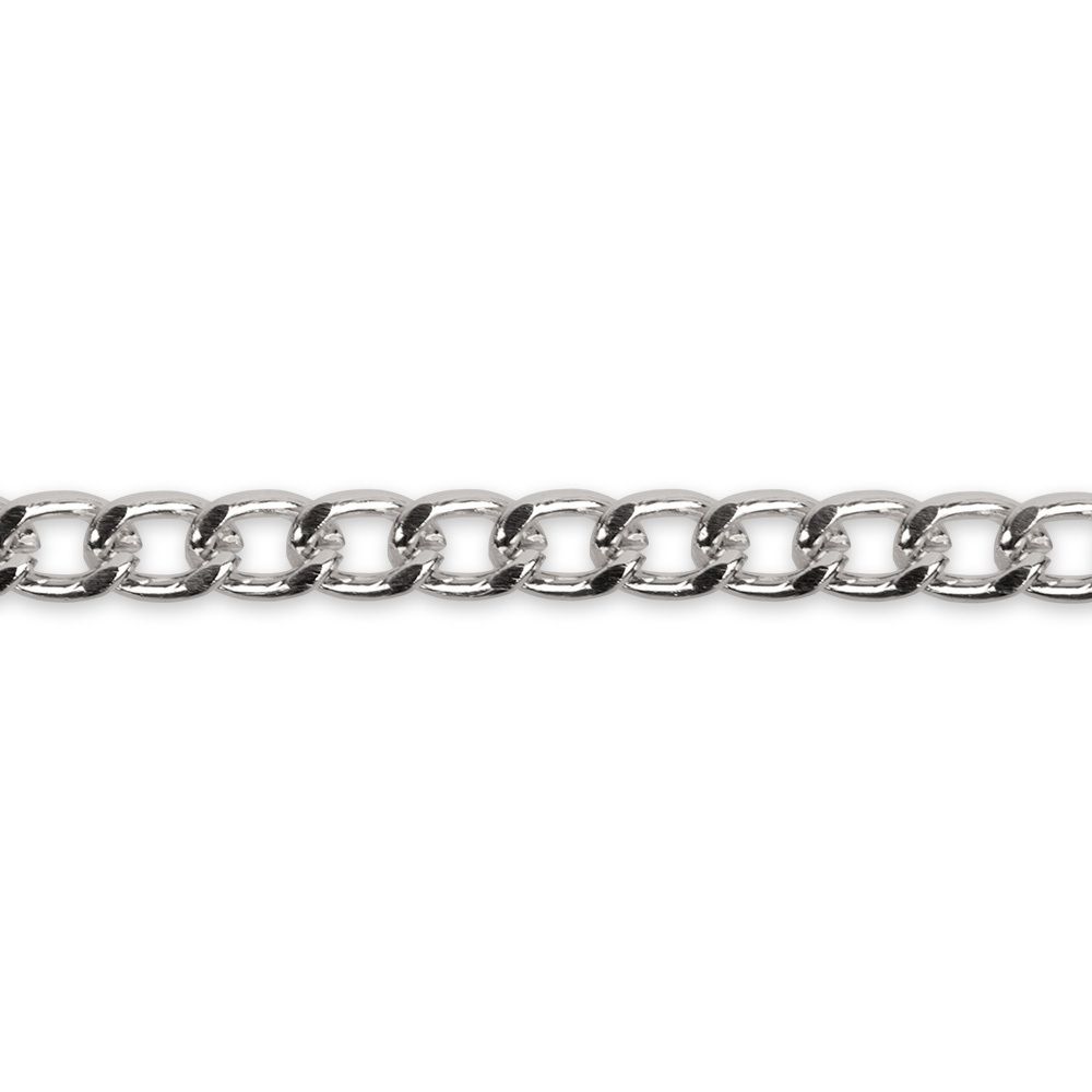 Цепочка декоративная 7.3х5.2 мм, 25 м,±0.5 м, серебро, Micron MA-02