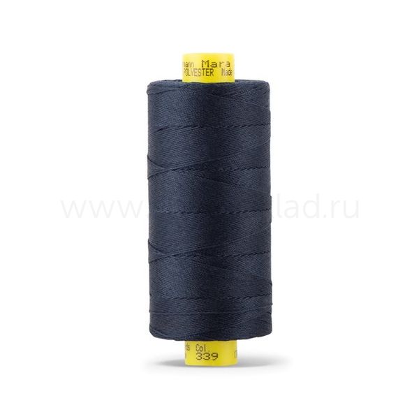 Нить отделочная Gutermann Mara 30/2, 300 м, 702404, 339 т.чернильно-синий, 1 катушка