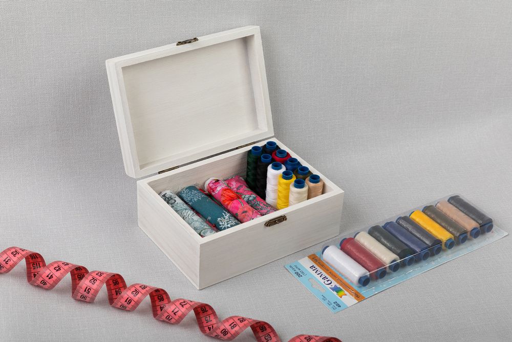 Нитки швейные бытовые Gamma 40/2, 183 м / 10 кат, ассорти 01