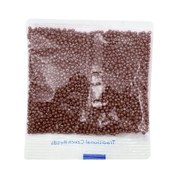 Бисер Preciosa непрозрачный с жемчужным покрытием 10/0, круг.отв., 50г, (18601)