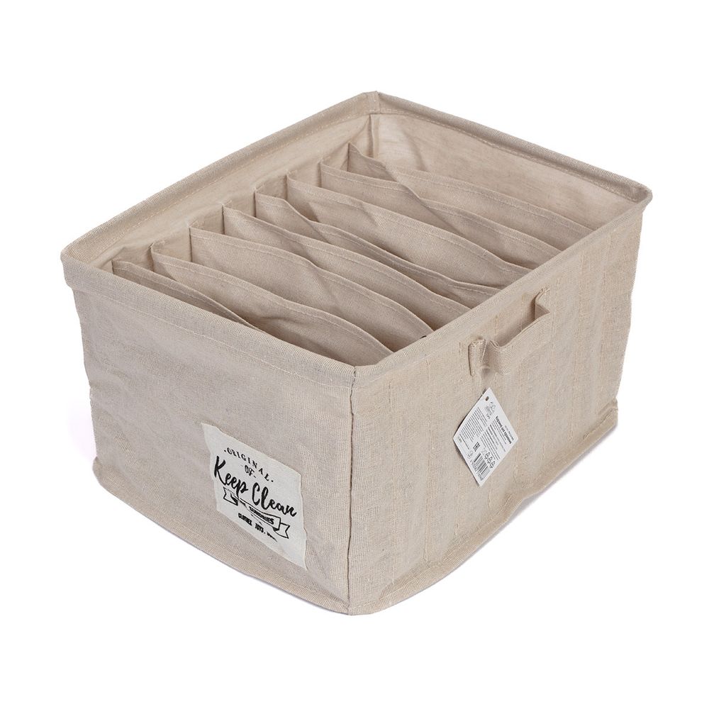 Корзина для хранения 25х32х17 см, №02 Бежевый, Stilerra home PFH-114