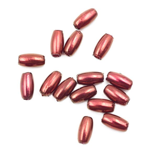 Бусины пластик (жемчуг) 3х6 мм, 15 г, Astra&Craft, J533 винный