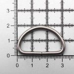 Полукольцо сварное металл внутр. 25 мм (внешн. 31х20 мм, ⌀3 мм), 100 шт, серебро ГР, 6070