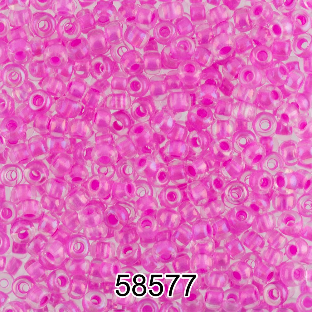 Бисер Preciosa круглый 10/0, 2.3 мм, 500 г, 58577 (Ф561) розовый
