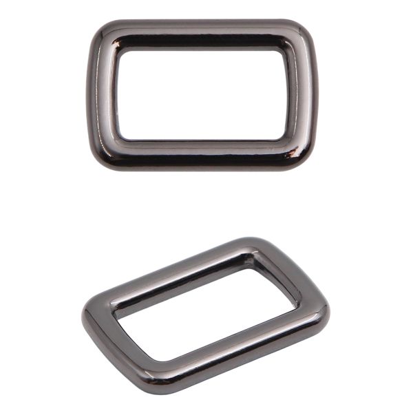 Рамка прямоугольная металл 15 мм /21х14 мм/ чер.никель, ГУ12749, 4 шт