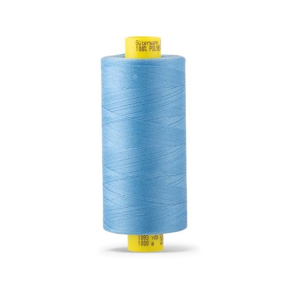 Нитка универсальная Gutermann Mara 120/2, 1000 м, 700207, 278 небесно-голубой, 1 катушка
