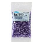 Бисер Preciosa прозрачный цветной с серебр. центром 10/0 (2.3 мм), круг.отв, 20гр, уп.5 шт