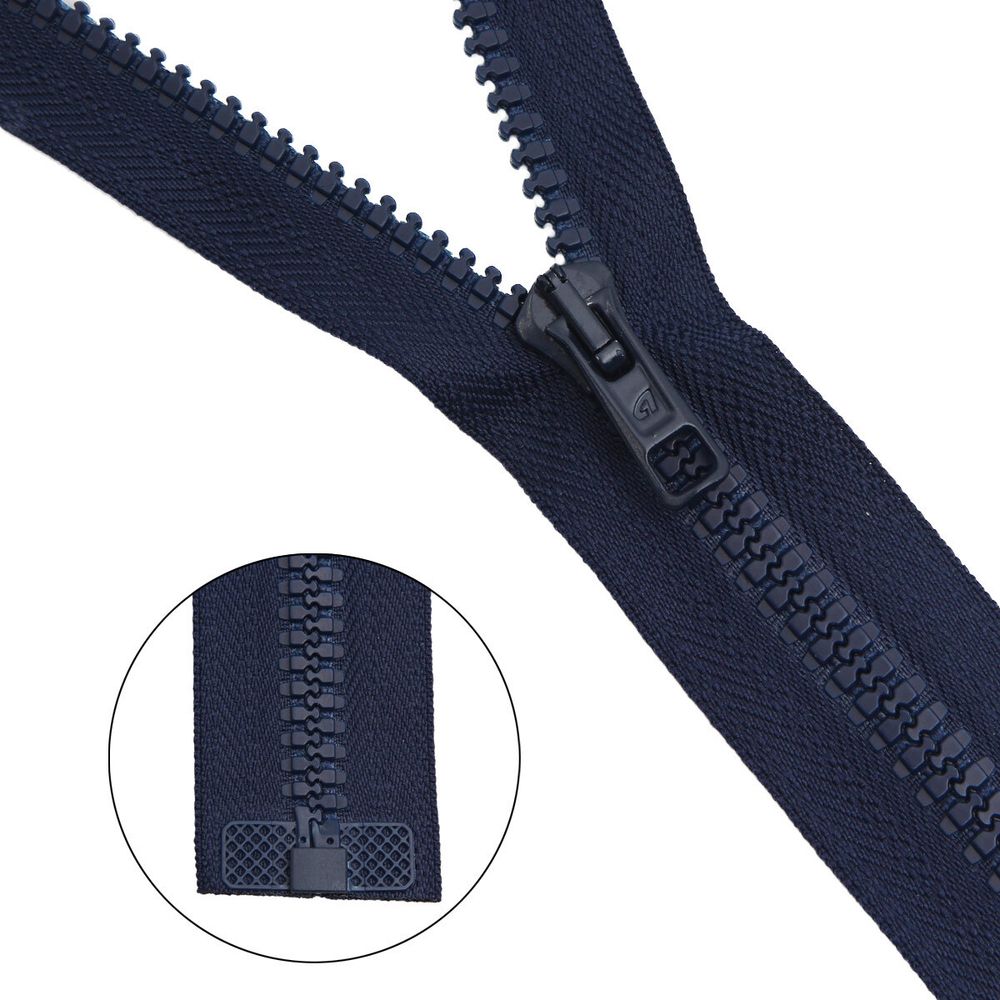 Молния трактор Arta Т6 (6 мм) 1 зам., разъем., 65 см, цв. 044 т.синий, уп.5 шт