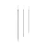 Иглы ручные для вязаных изделий, 3 шт, ассорти (8, 9.2, 10.9 см), со спец. покрытием, Gamma NLF-03