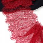 Кружево шантильи (реснички) диз. A88 шир.170мм цв.S261 ягодный, 3 метра, Kruzhevo