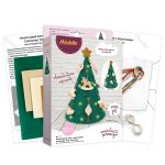 Набор для шитья игрушки Miadolla, Новогодняя елка с игрушками (со светодиодами), TF-0436