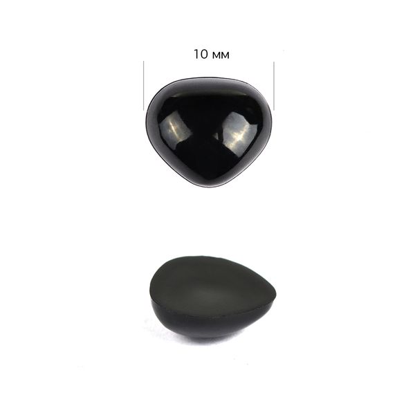 Носик для игрушек 40 цв.черный 10х10 мм, 100 шт