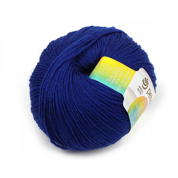 Пряжа Пехорка Детский каприз / уп.10 мот. по 50 г, 225 м, 491 ультрамарин