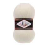 Пряжа Alize (Ализе) Lana Gold Fine / уп.5 мот. по 100 г, 390м, 062 молочный A