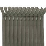 Молния потайная (скрытая) Т3 (3 мм) 1 зам., н/раз., 20 см, хаки, 31202 / 20, 10 шт
