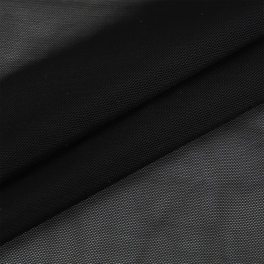 Сетка бельевая эластичная утягивающая 140 г/м², шир.160 см / 25 кг (1 кг = 5 метров), OLG031.170, цв.170 черный /OLG031.170/